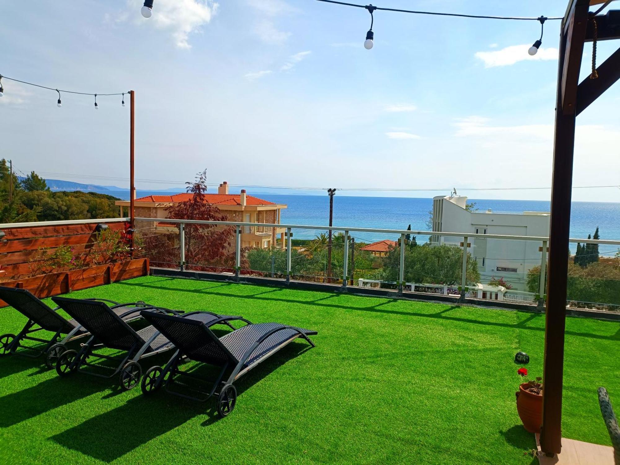 Salonikiou Beach Apartments & Villas Agios Nikolaos  Buitenkant foto