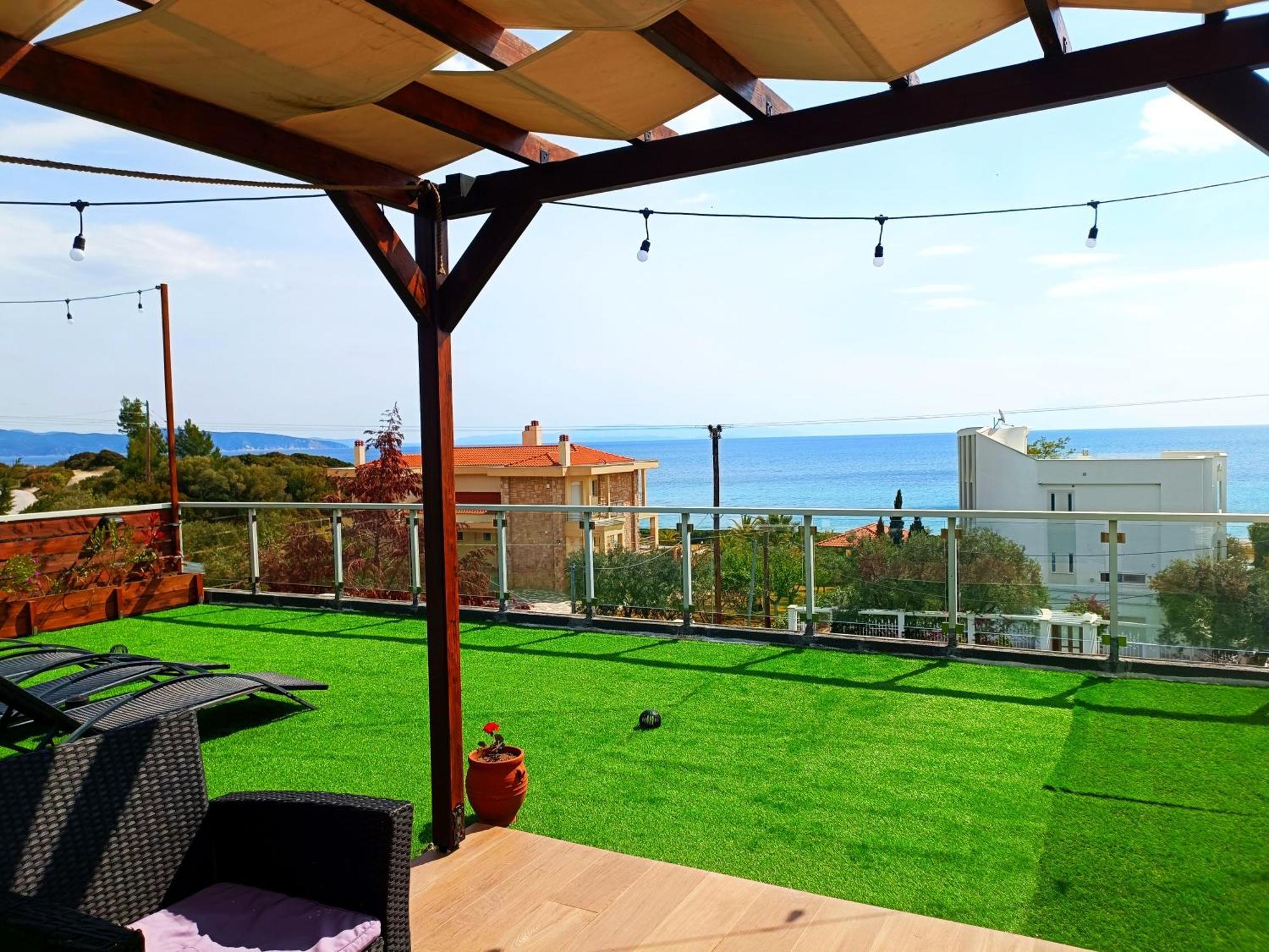 Salonikiou Beach Apartments & Villas Agios Nikolaos  Buitenkant foto